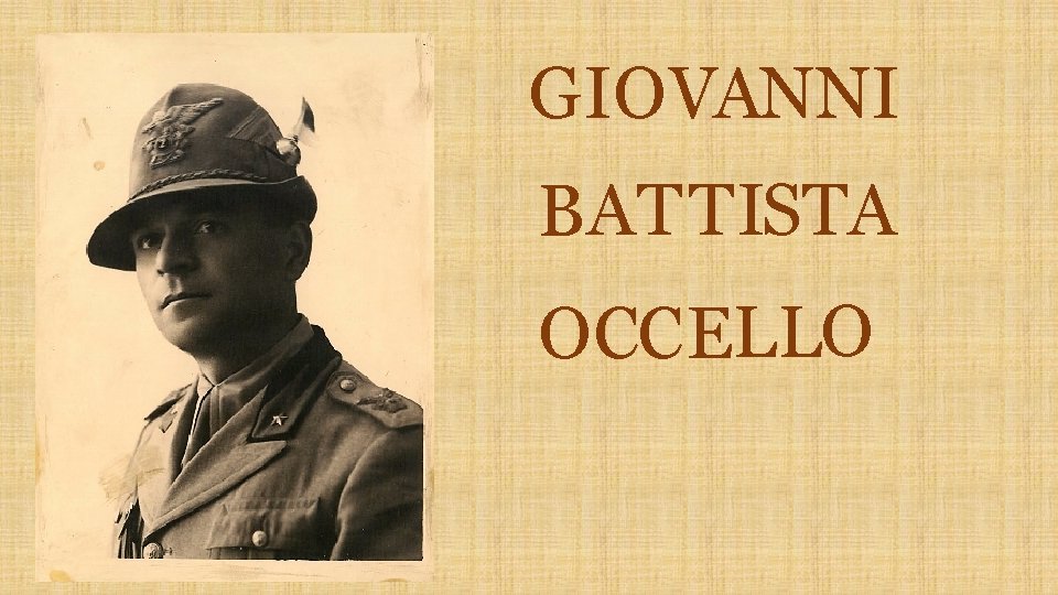 GIOVANNI BATT ISTA OCCELLO 