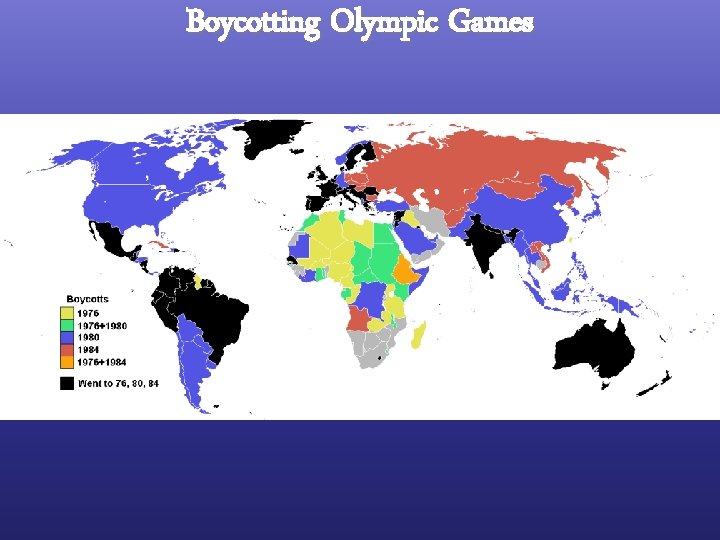 Boycotting Olympic Games 