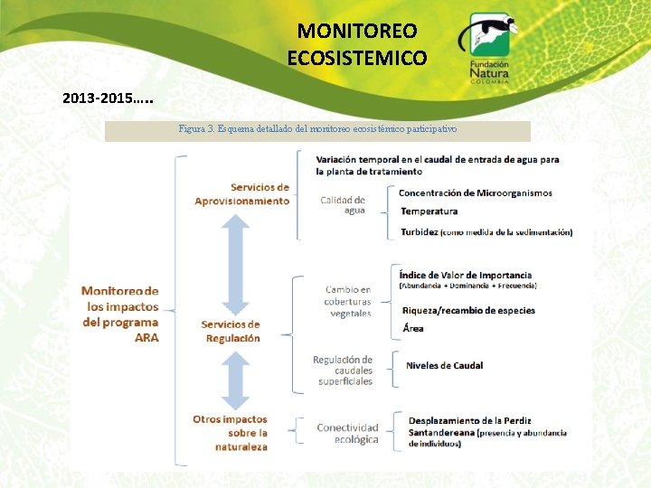 MONITOREO ECOSISTEMICO 2013 -2015…. . Figura 3. Esquema detallado del monitoreo ecosistémico participativo 