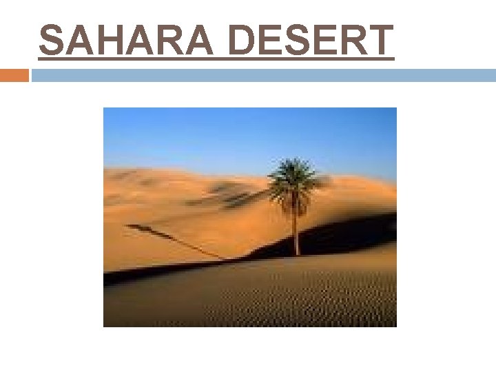SAHARA DESERT 