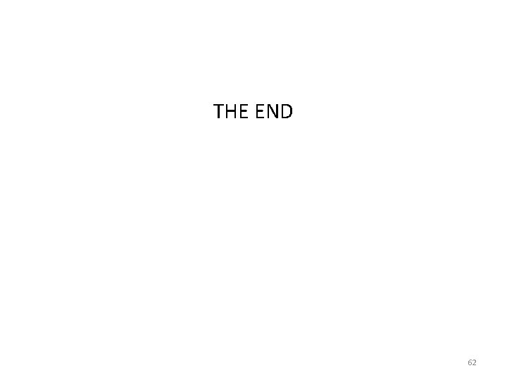 THE END 62 