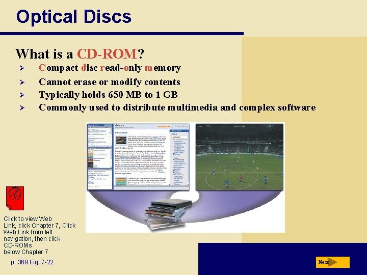 Optical Discs What is a CD-ROM? Ø Ø Compact disc read-only memory Cannot erase