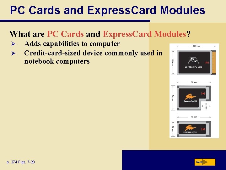 PC Cards and Express. Card Modules What are PC Cards and Express. Card Modules?