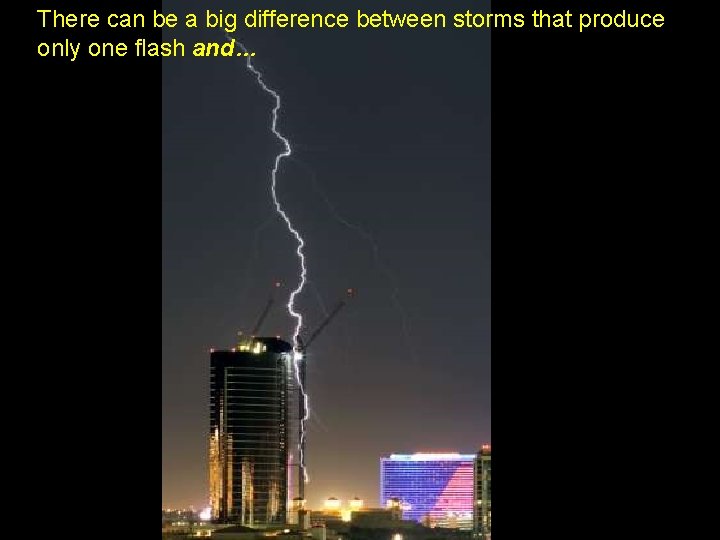 There can be a big difference between storms that produce only one flash and…