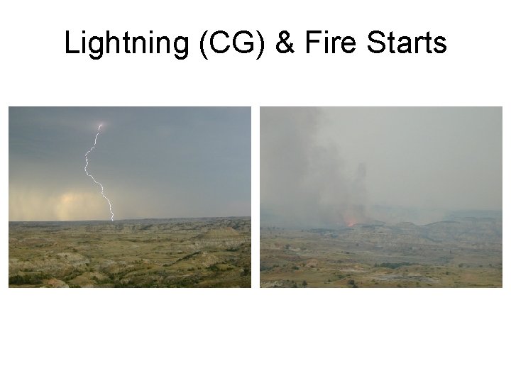 Lightning (CG) & Fire Starts 