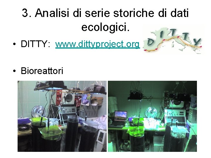 3. Analisi di serie storiche di dati ecologici. • DITTY: www. dittyproject. org •