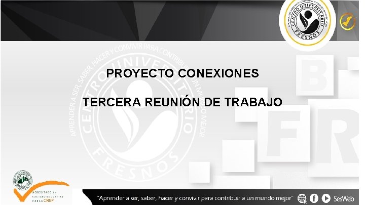 PROYECTO CONEXIONES TERCERA REUNIÓN DE TRABAJO 