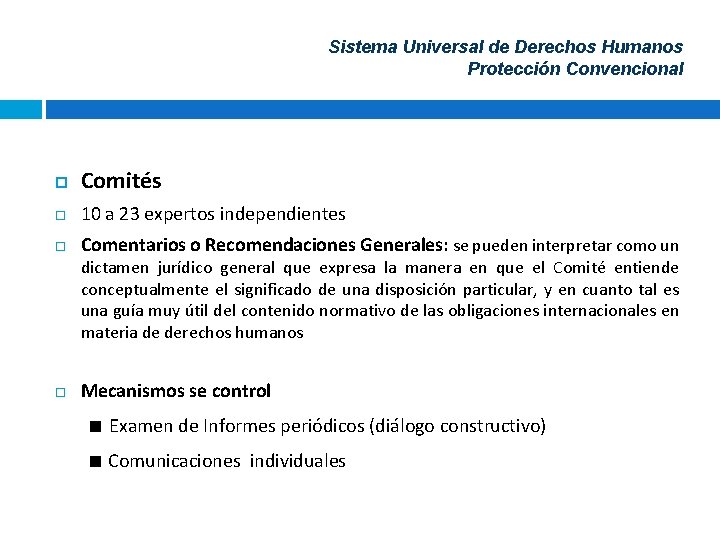 Proteccin Internacional de los Derechos Humanos y control