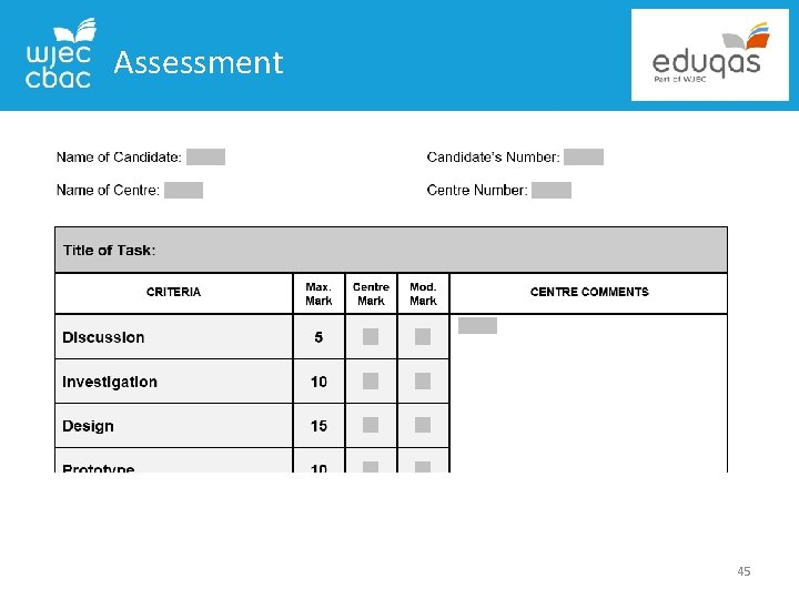 Assessment 45 