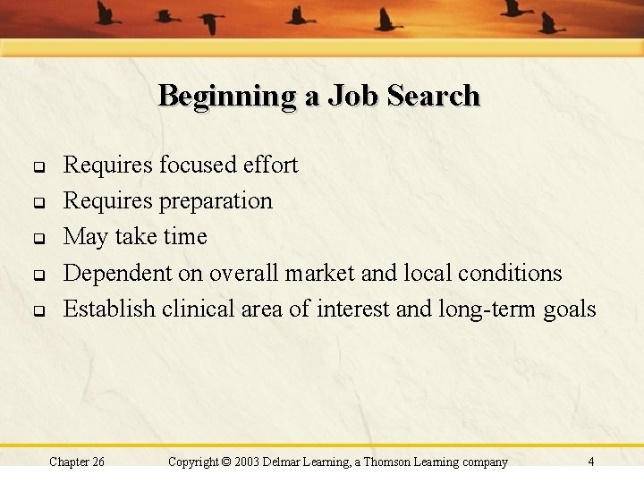 Beginning a Job Search q q q Requires focused effort Requires preparation May take Beginning a Job Search q q q Requires focused effort Requires preparation May take