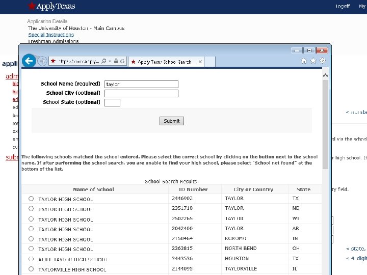 Apply Texas Update Combining Application Types Dual-credit students using the application Don't qualify for