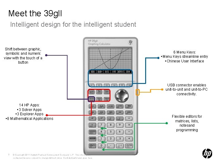 Meet the 39 gll Intelligent design for the intelligent student Shift between graphic, symbolic