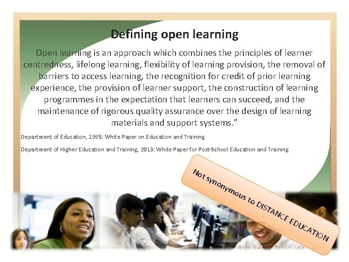 COMPULSORY BRIEFING SESSION TENDER DHET 121 TO ADAPT