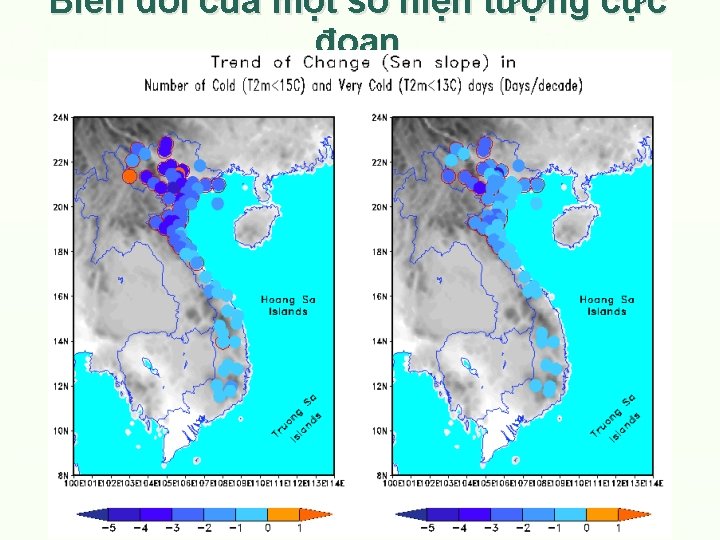 Biến đổi của một số hiện tượng cực đoan 