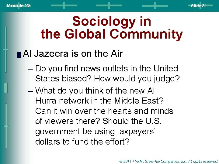 Module 22 Slide 31 Sociology in the Global Community █ Al Jazeera is on Module 22 Slide 31 Sociology in the Global Community █ Al Jazeera is on