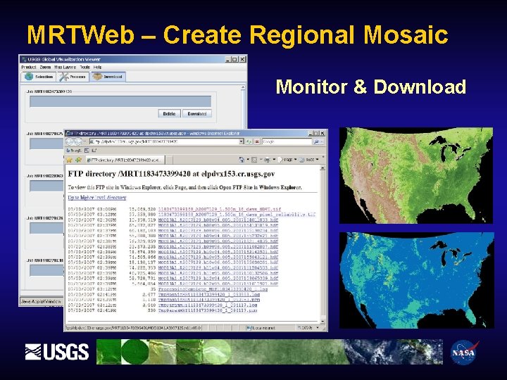 MRTWeb – Create Regional Mosaic Monitor & Download 