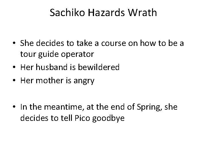 Sachiko Hazards Wrath • She decides to take a course on how to be Sachiko Hazards Wrath • She decides to take a course on how to be