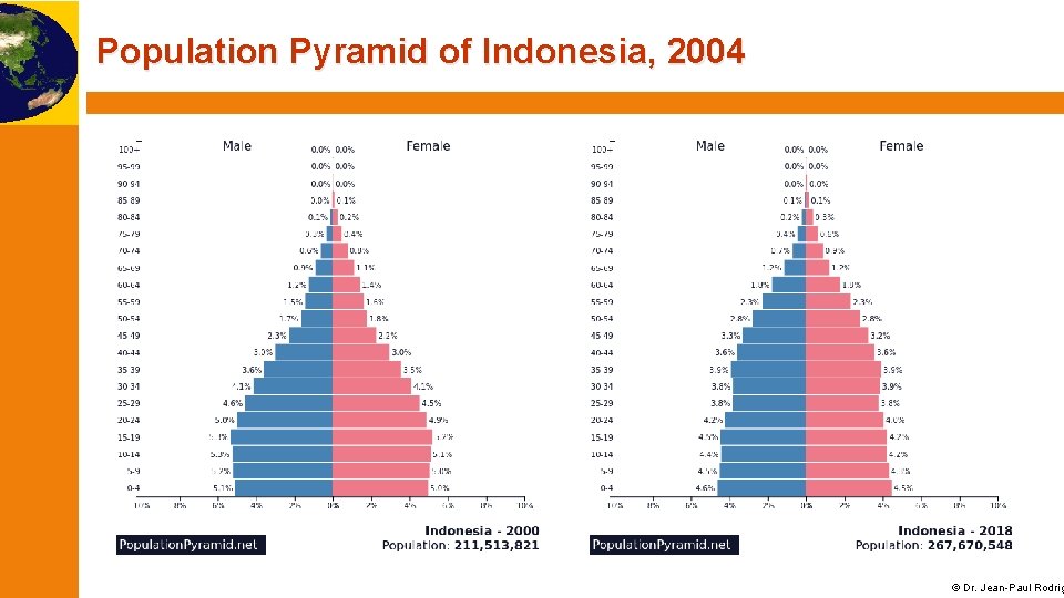 Population Pyramid of Indonesia, 2004 © Dr. Jean-Paul Rodrig 