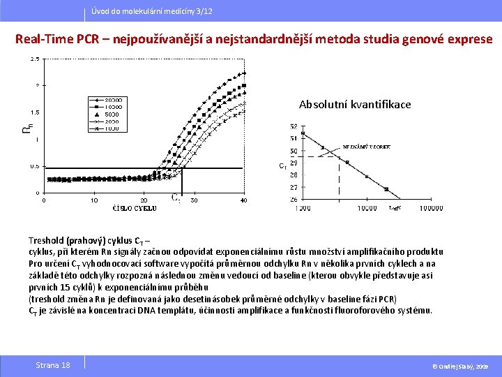 Úvod do molekulární medicíny 3/12 Real-Time PCR – nejpoužívanější a nejstandardnější metoda studia genové