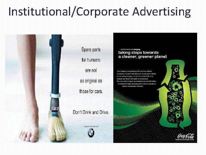 Institutional/Corporate Advertising Institutional/Corporate Advertising