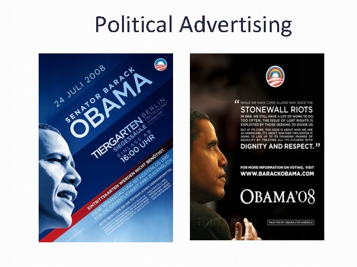 Political Advertising Political Advertising