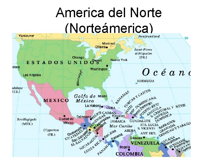 America del Norte (Norteámerica) 