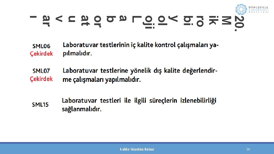 20. M ik ro bi y ol oji L a b or at u