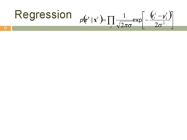 Regression 17 