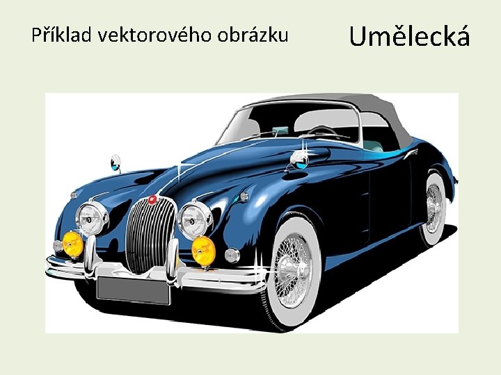 Příklad vektorového obrázku Umělecká 