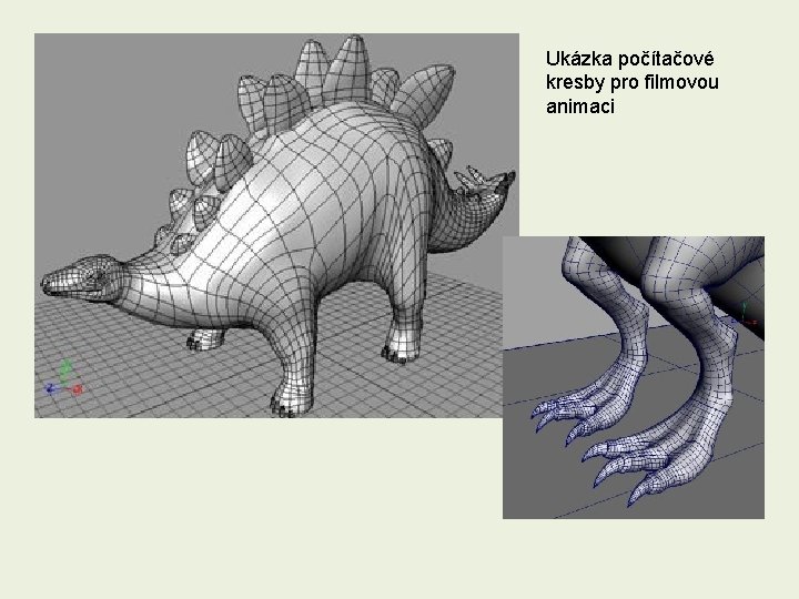 Ukázka počítačové kresby pro filmovou animaci 