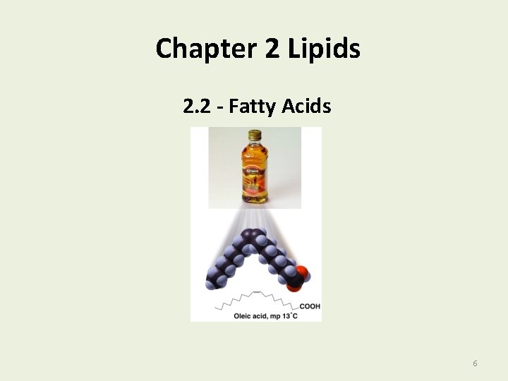 Chapter 2 Lipids 2. 2 - Fatty Acids 6 