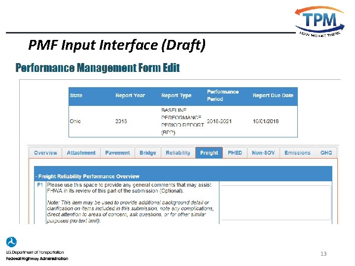 PMF Input Interface (Draft) 13 