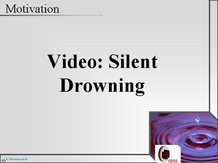 Motivation Video: Silent Drowning 