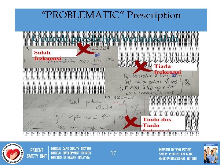 “PROBLEMATIC” Prescription 17 