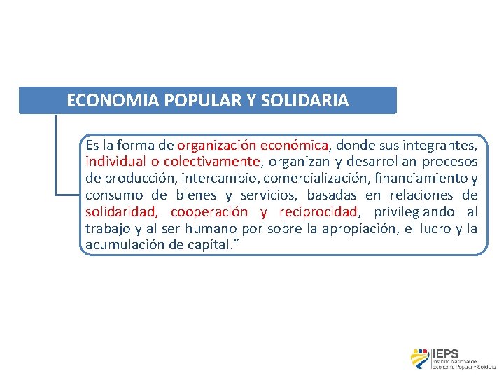 CONTENIDO ESCUELAS DE LA EPS ECONOMA POPULAR Y