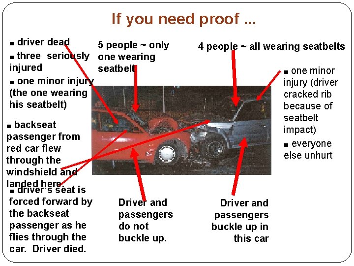 If you need proof. . . ■ driver dead 5 people ~ only ■