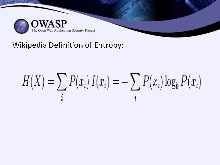 Wikipedia Definition of Entropy: Wikipedia Definition of Entropy: