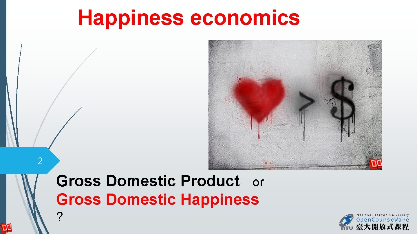 Happiness economics 2 Gross Domestic Product or Gross Domestic Happiness ? 