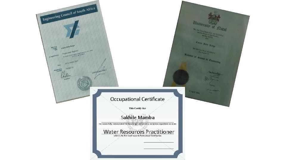 Sakhile Mamba Water Resources Practitioner 