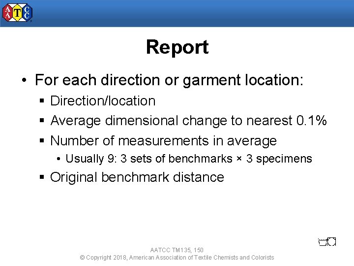 AATCC TM 135 2018 Dimensional Changes of Fabrics