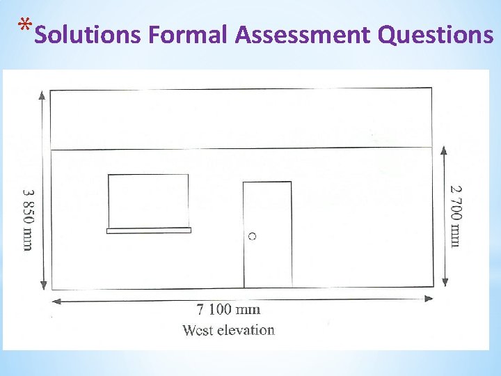 *Solutions Formal Assessment Questions 