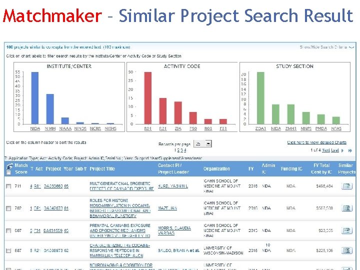 Matchmaker – Similar Project Search Result 10 