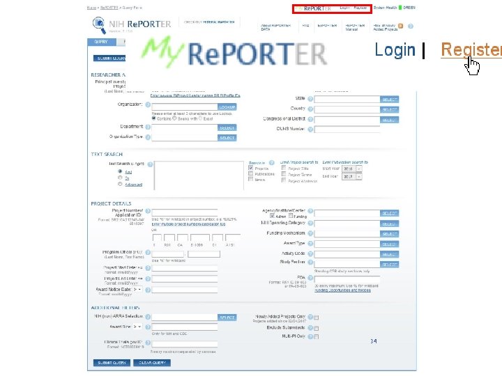 My Re. PORTER Registration 34 