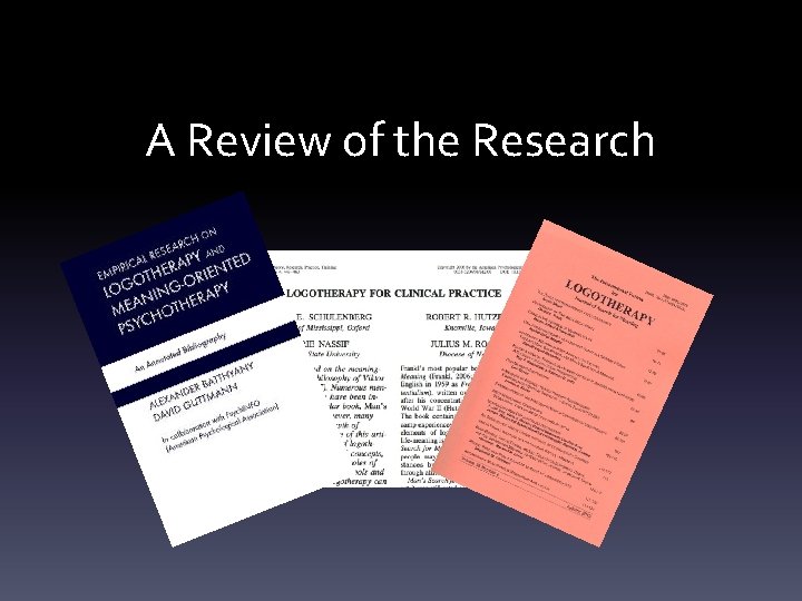 A Review of the Research 