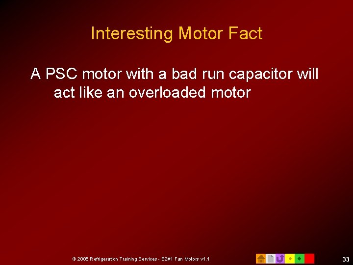 Interesting Motor Fact A PSC motor with a bad run capacitor will act like