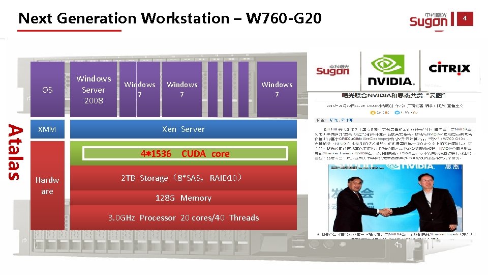 Next Generation Workstation – W 760 -G 20 OS Atalas XMM Windows Server 2008 Next Generation Workstation – W 760 -G 20 OS Atalas XMM Windows Server 2008