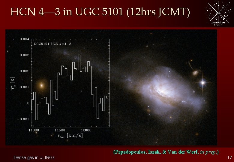 HCN 4— 3 in UGC 5101 (12 hrs JCMT) (Papadopoulos, Isaak, & Van der