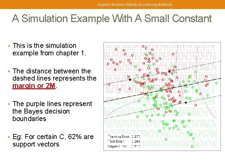 Applied Modern Statistical Learning Methods A Simulation Example With A Small Constant • This