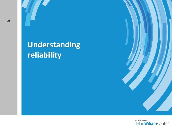 36 Understanding reliability 