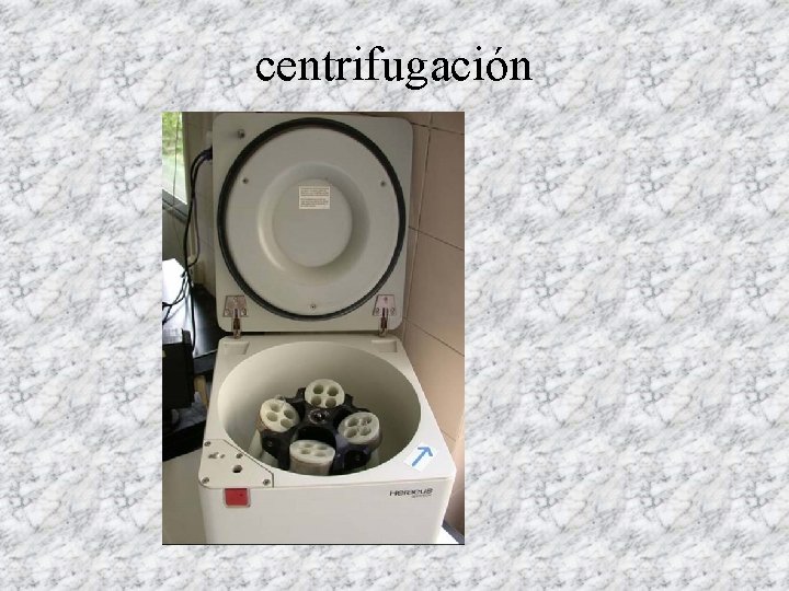 centrifugación 